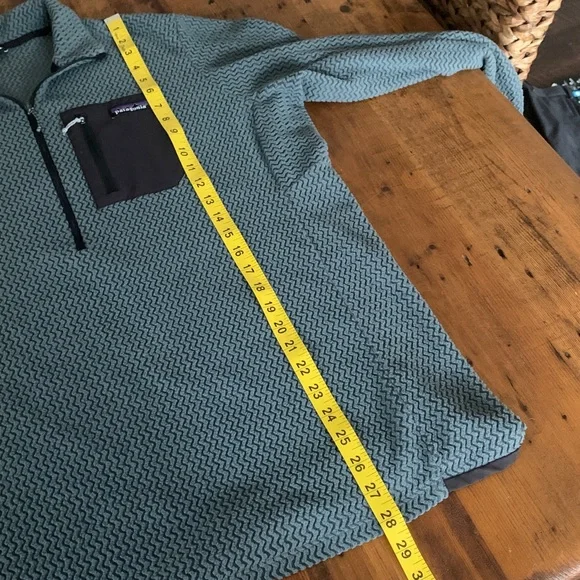 Patagonia Mens R1 Air Zip Neck Fleece Noveau Green Sz XL - Picture 8 of 12